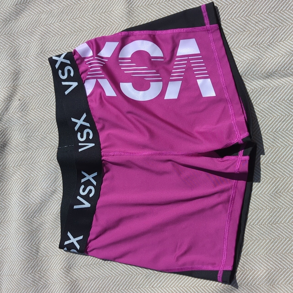 Victoria's Secret black and purple athletic shorts size medium